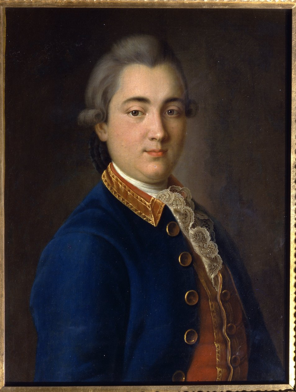 Portret Borysa Władimirowicza Szeremietiewa (1754-1811) w mundurze pułku gwardii kawalerii. (Portret B.V. Sheremeteva w mundurze pułku gwardii kawalerii). Obraz Iwana Pietrowicza Argunowa (Argounow) (1729-1802), olej na płótnie autorstwa Ivan Petrovich Argunov