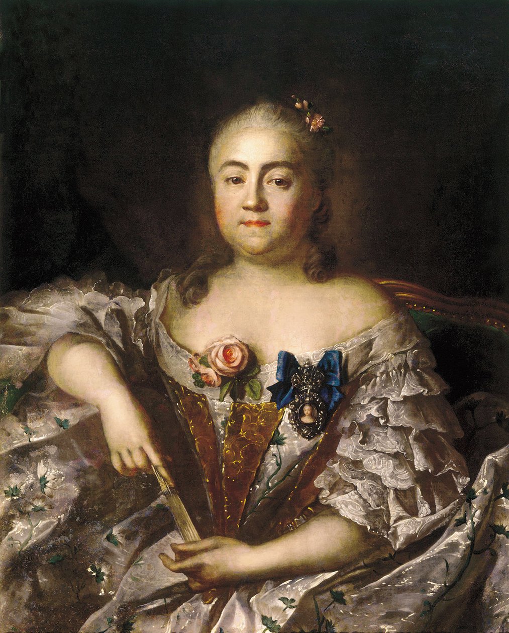 Portret hrabiny Varvary Aleksiejewny Szeremietiewej 1711-1767, ok. 1760 autorstwa Ivan Petrovich Argunov