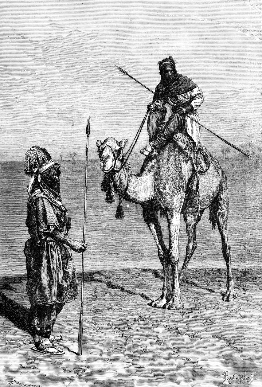 Tuaregowie w podróży, Afryka Północna, 1895. autorstwa Ivan Pranishnikoff