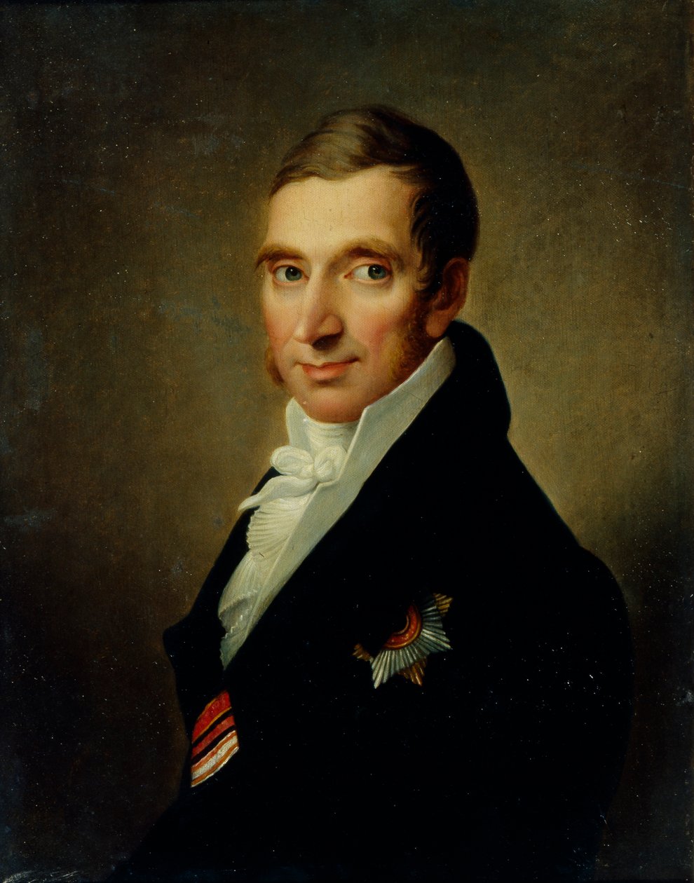 Portret lekarza Johanna-Georga von Ruehl 1768-1846, 1823 autorstwa Ivan Vasilyevich Luchaninov