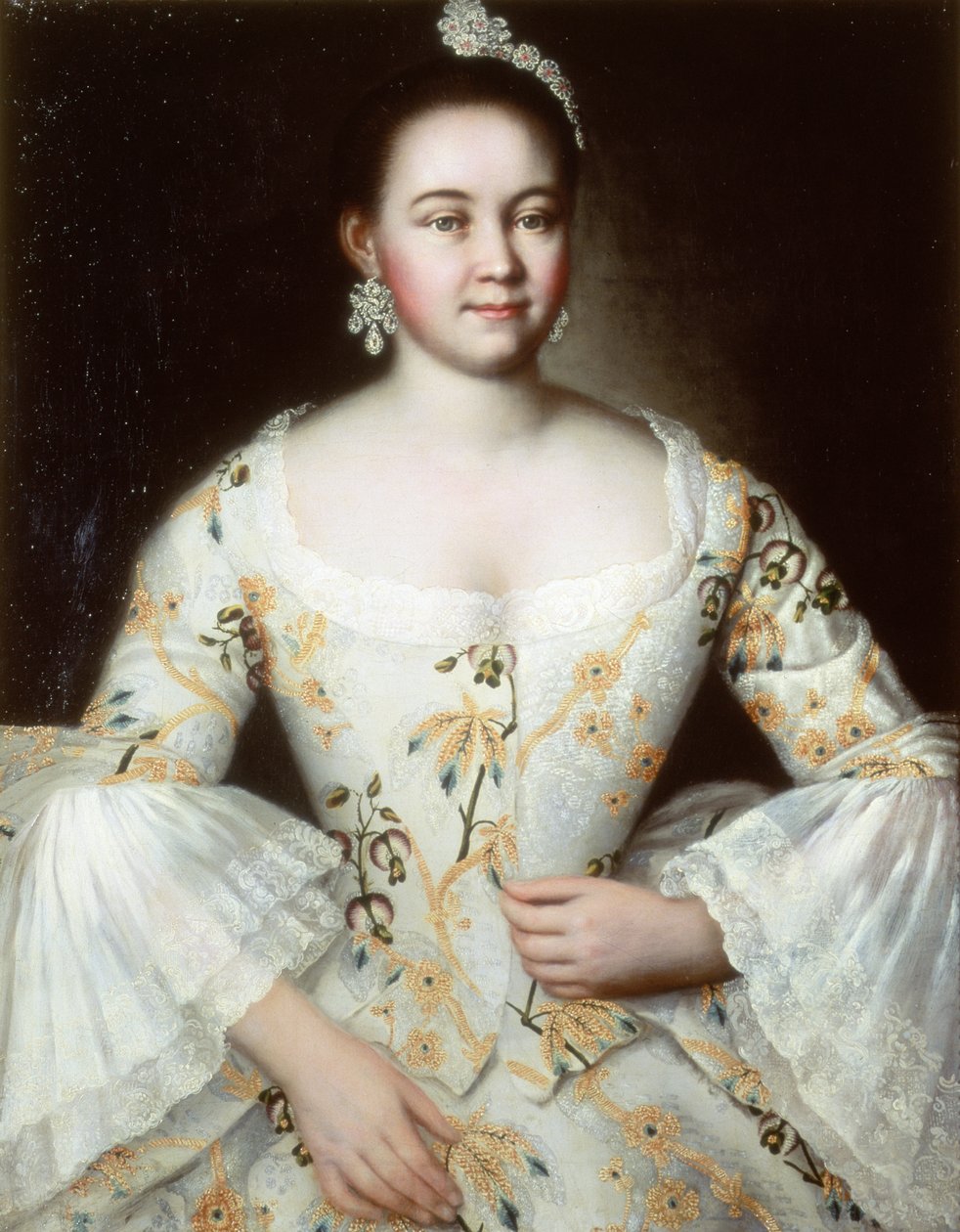 Portret żony Michaiła Jakowlewa, po 1756 (para 74379) autorstwa Ivan Yakovlevich Vishnyakov
