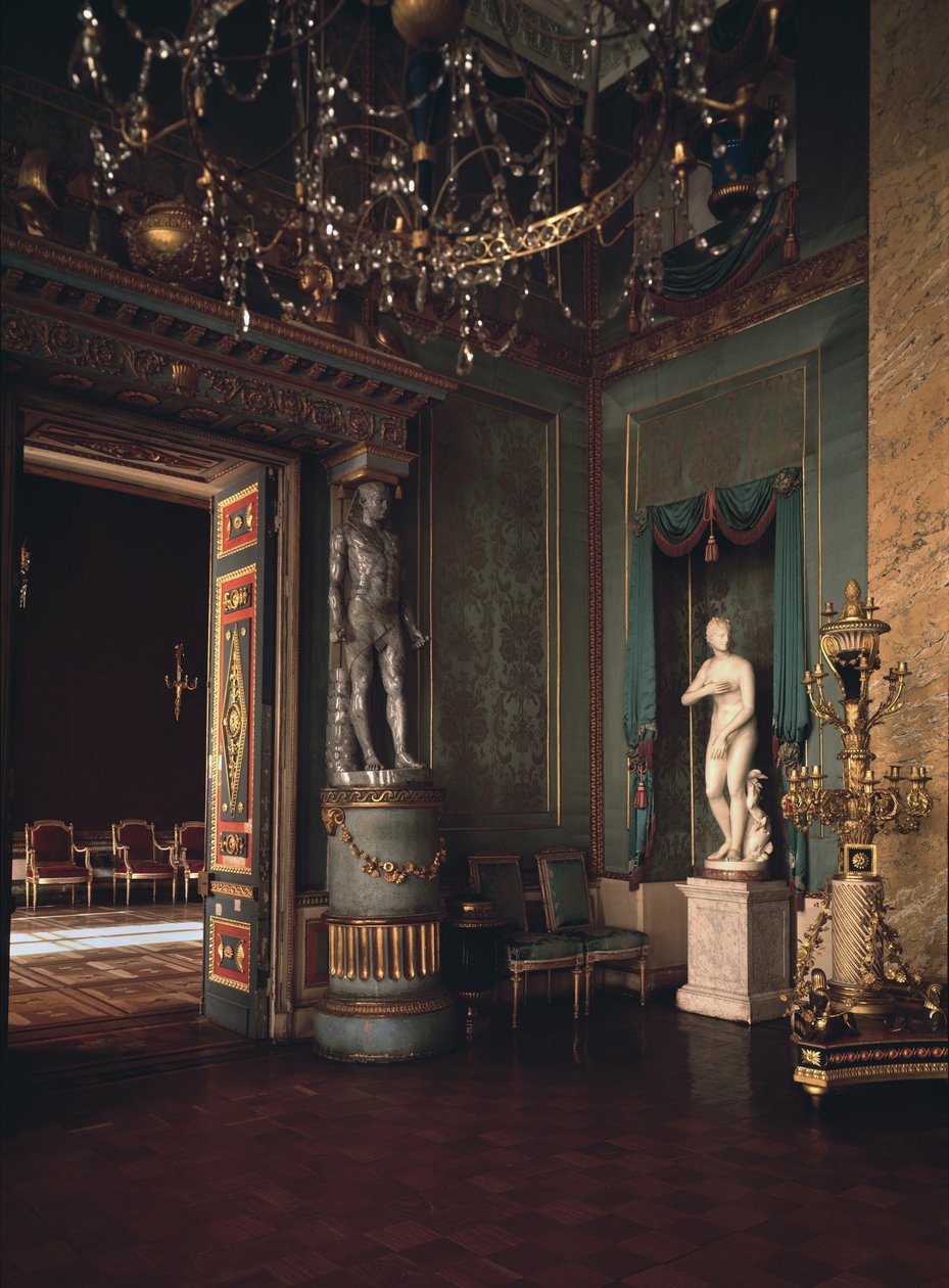 Sala Niebieska pałacu Ostankino w Moskwie, 1796 r. autorstwa Ivan Yegorovich Starov