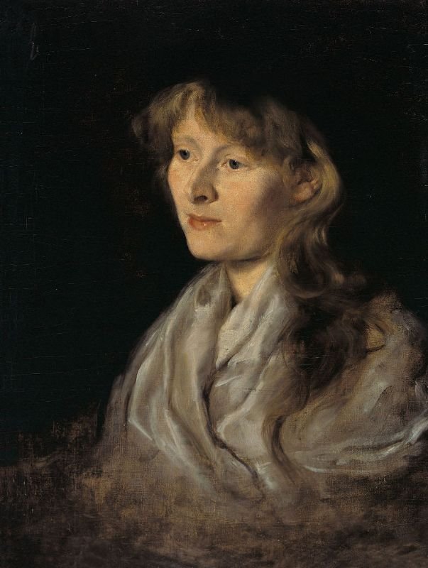 Portret młodej kobiety autorstwa Ivana Kobilca