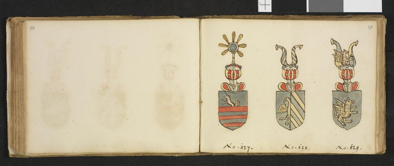 Ilustracja z prywatnego archiwum w Bibliotece Narodowej zatytułowana Insignia quædam virorum illustrium in Norvegia quodam habitantium autorstwa Ivera Nielssøna Hirtzholma autorstwa Iver Hirtzholm