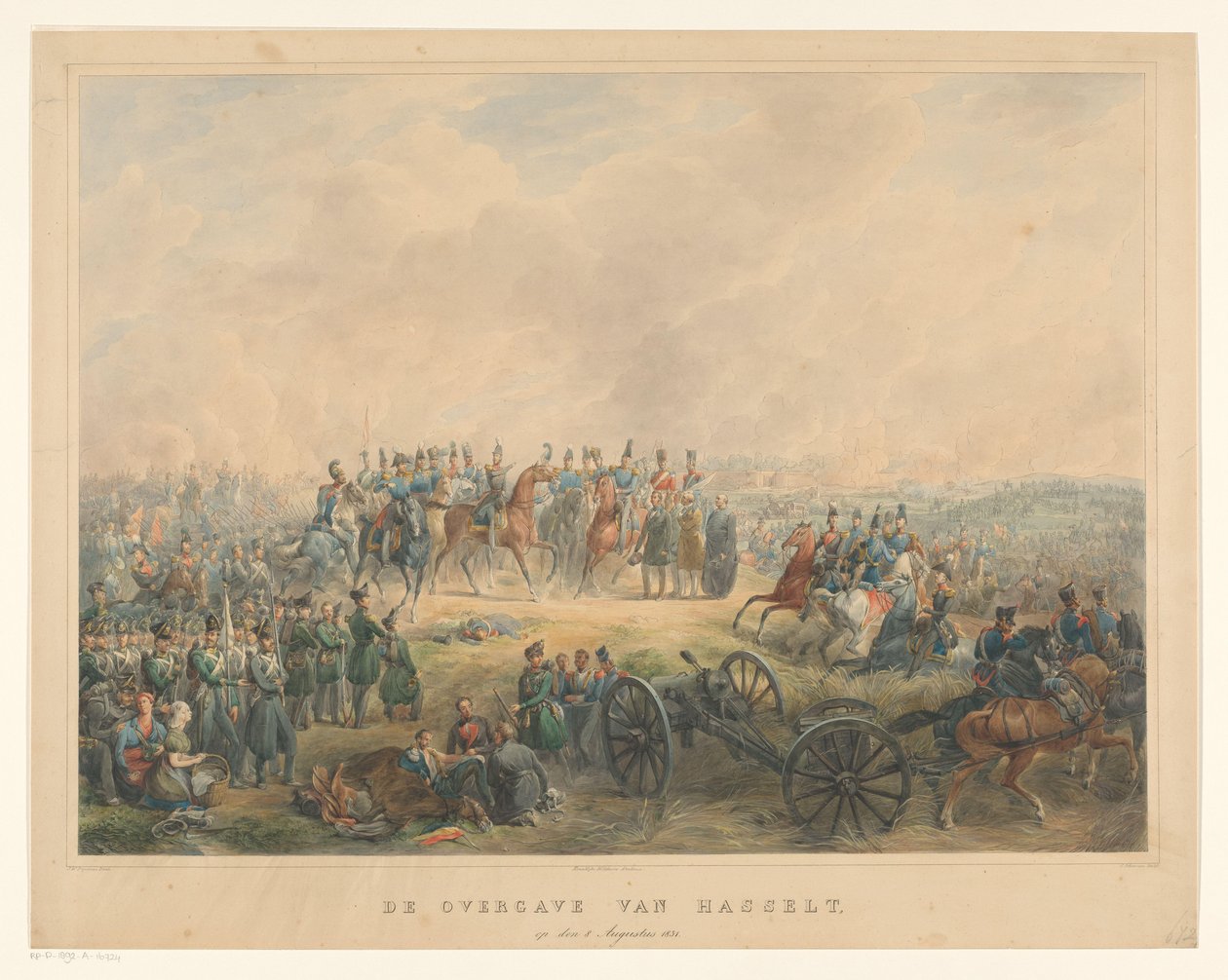 Kapitulacja Hasselt 8 sierpnia 1831 r Kapitulacja Hasselta, 8 sierpnia 1831 (tytuł na obiekcie) autorstwa Izaak Schouman