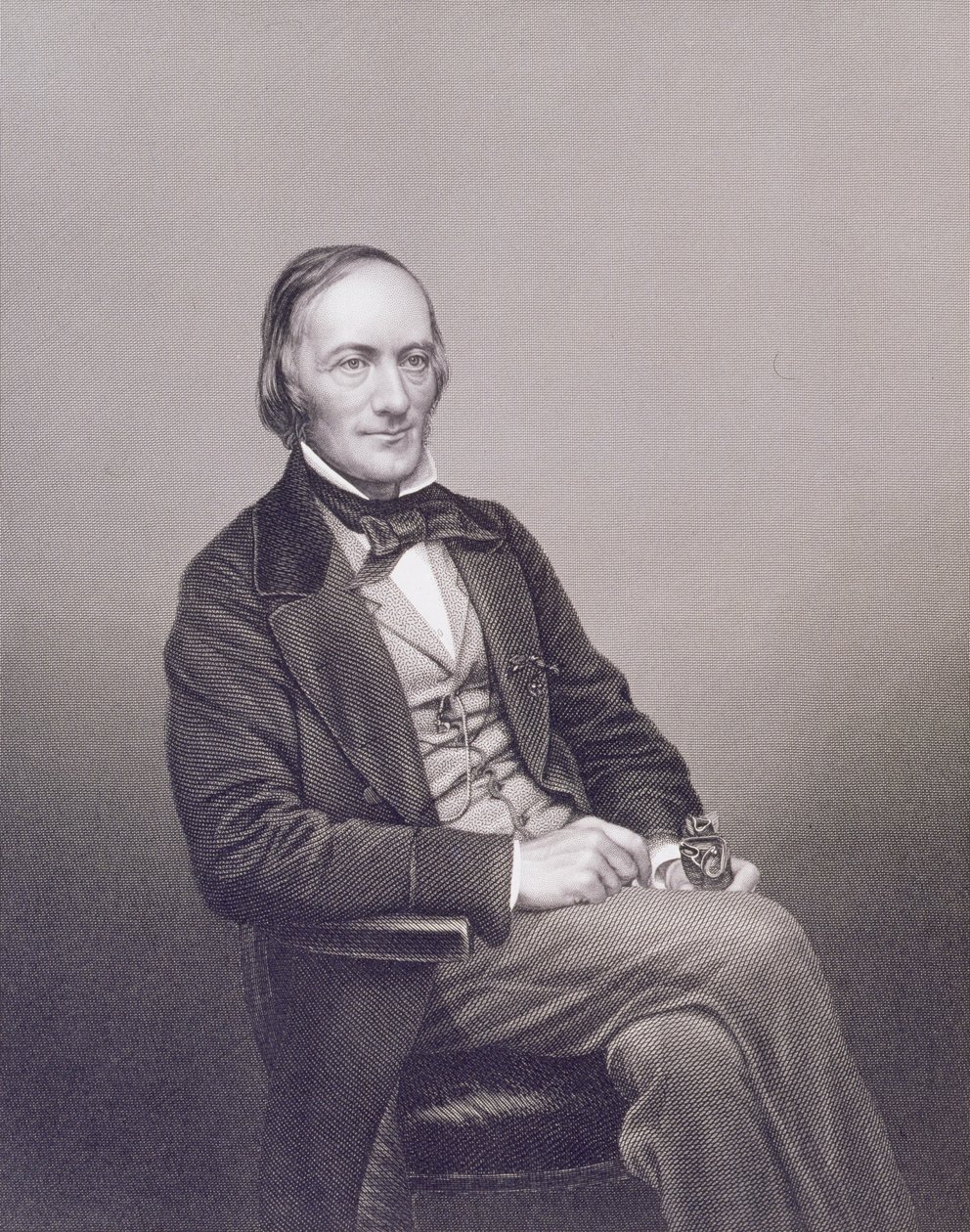 Profesor Owen, z Salonowej Galerii Portretów Wybitnych Osobistości, 1861 (rycina stalowa) autorstwa J. and C. Watkins