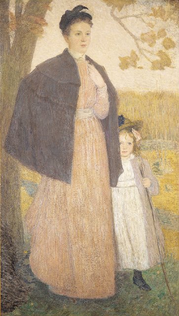 Jesienny spacerNiemiecki: Jesienny spacer autorstwa J. Alden Weir