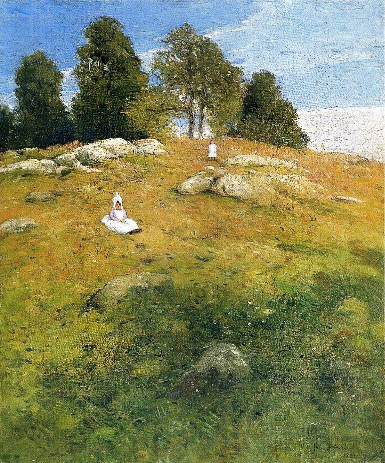 Letnie popołudnie, krajobraz Shinnecock autorstwa J. Alden Weir