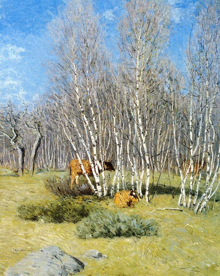 Brzoza autorstwa J. Alden Weir