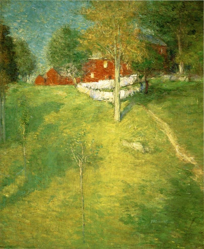 Pralnia, Branchvillen autorstwa J. Alden Weir
