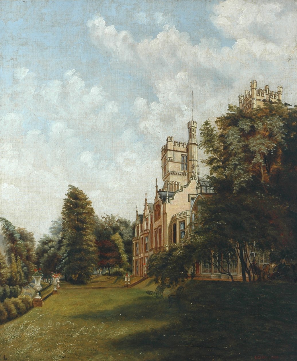 Zamek Cliffe, 1883 autorstwa J. Clarke
