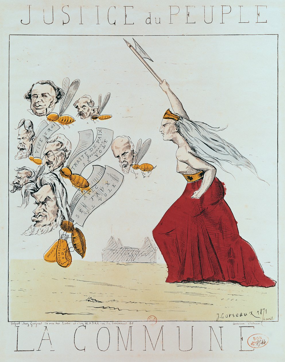 Alegoria Komuny, 1871 autorstwa J. Corseaux