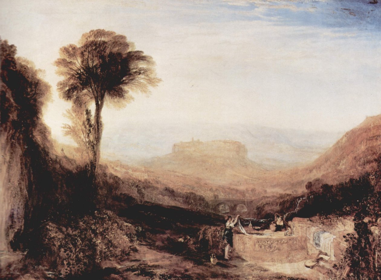 Widok na Orvieto autorstwa Joseph Mallord William Turner