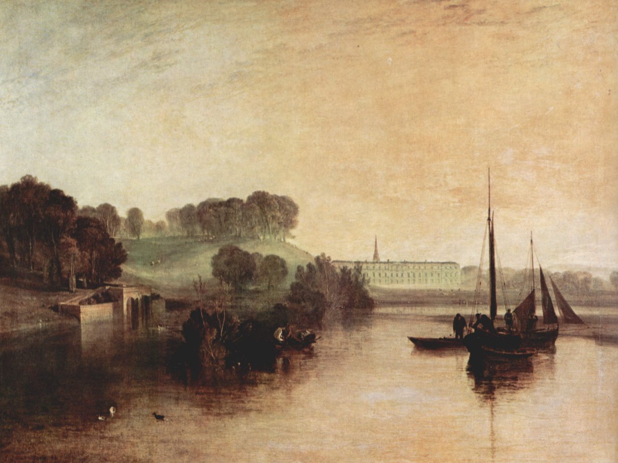 Petworth Sussex, rezydencja hrabiego Egremont, zroszony poranek autorstwa Joseph Mallord William Turner