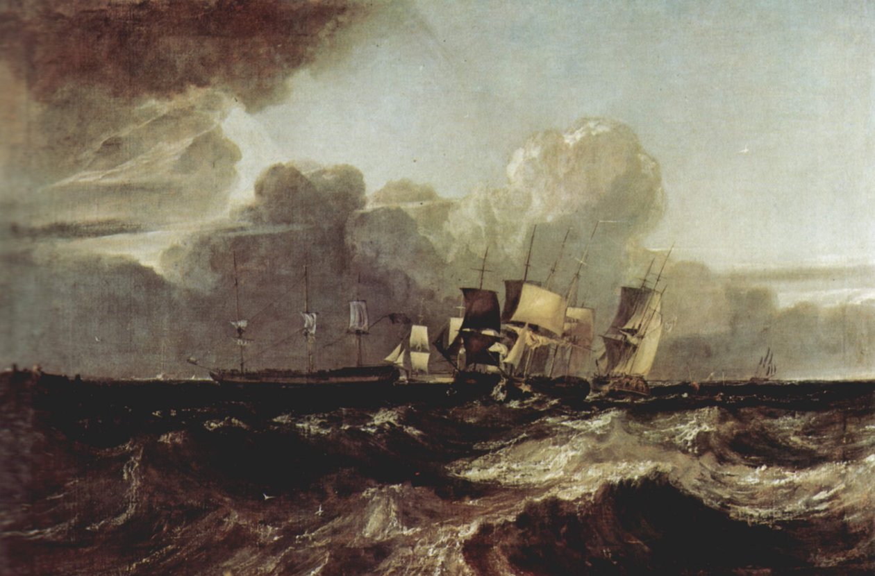 Statki wchodzące na kotwicę autorstwa Joseph Mallord William Turner