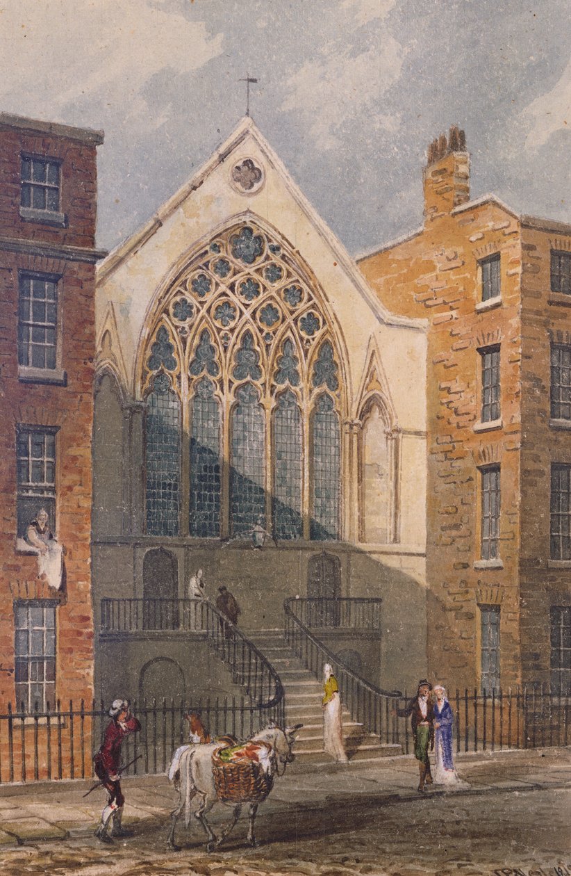 Widok na kaplicę w Ely, 1815 r. autorstwa John Preston Neale