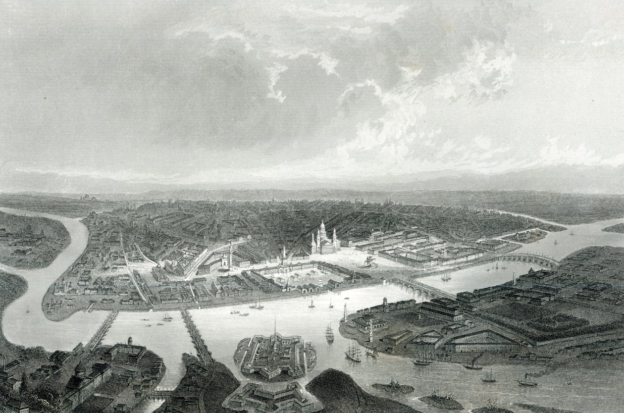 St.Petersburg, ryty S.Bradshaw, c.1860 (grafika) autorstwa John Ramage