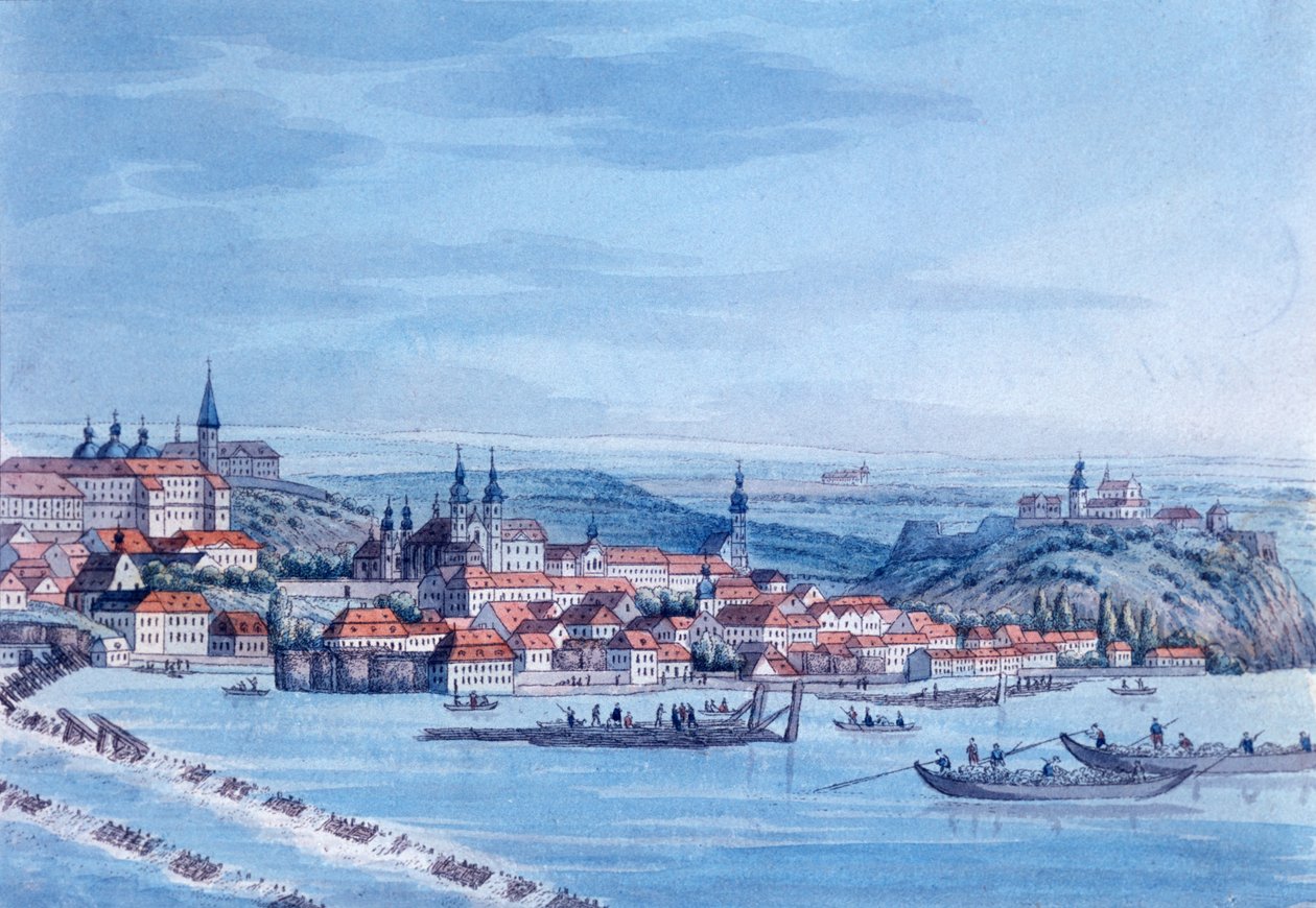 Widok Nowego Miasta, Praga, po 1820 autorstwa J. Rattay