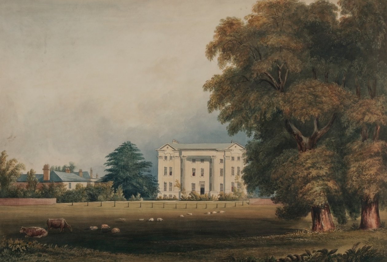 Addiscombe College, 1831 (pióro i atrament i toaleta na papierze) autorstwa J. S. Phillips