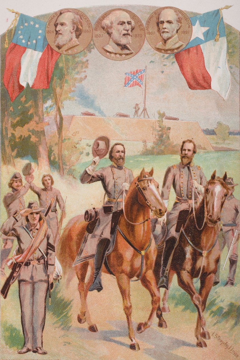 Mundury Konfederatów podczas wojny secesyjnej (1861-65) autorstwa J. Steeple Davis