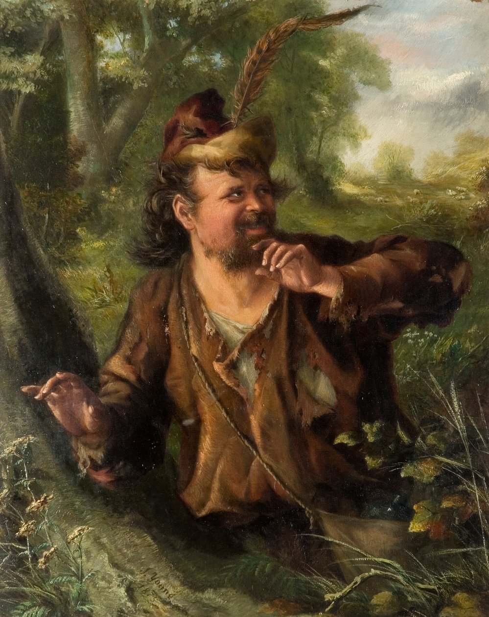 Włóczęga, 1875 autorstwa J. Young