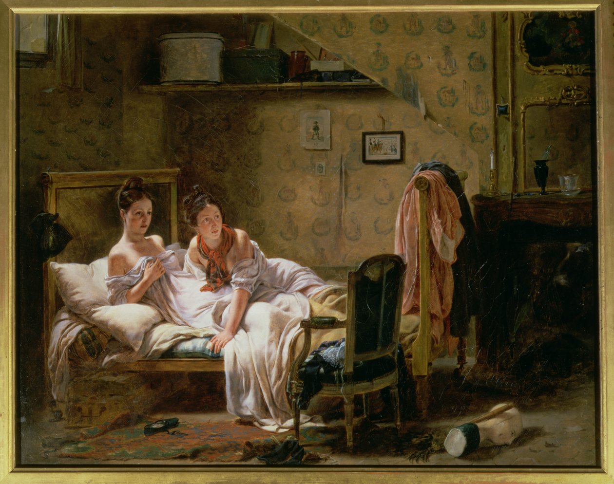 Dwie kobiety w łóżku autorstwa J.A. Rohne