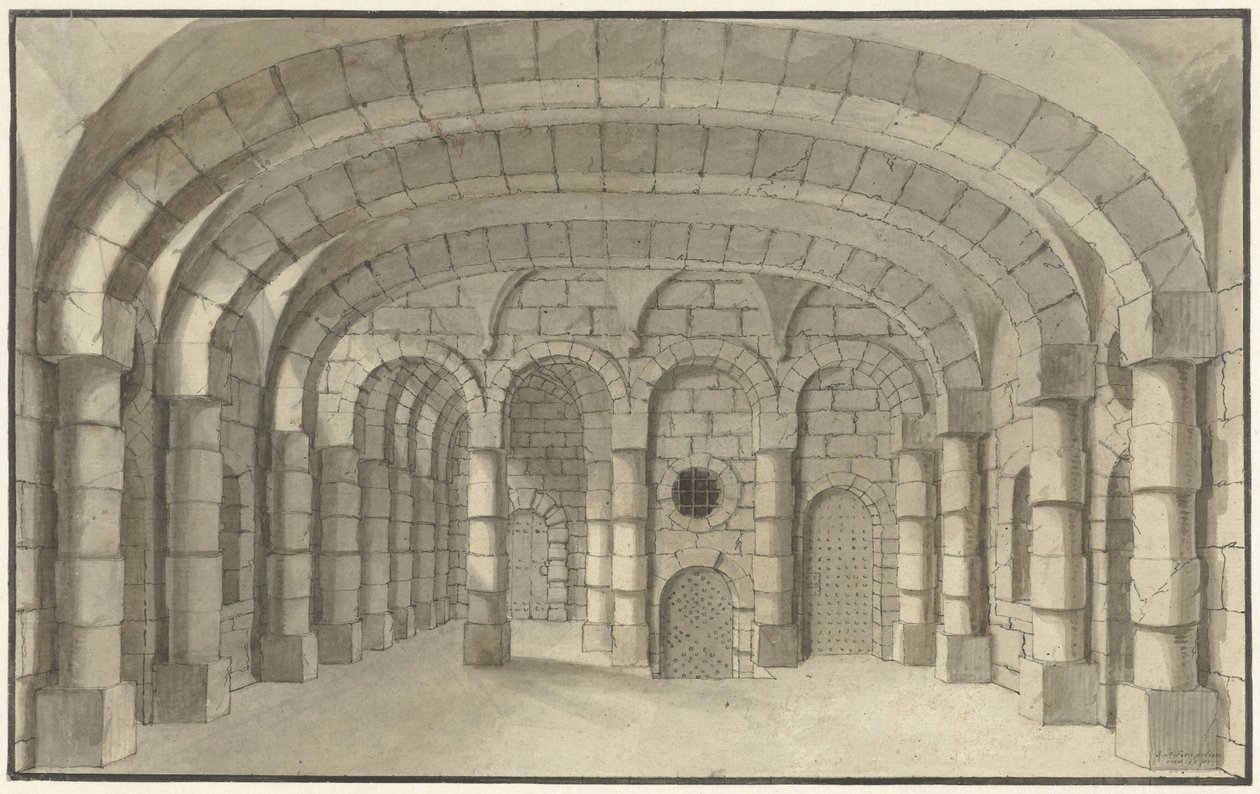 Scenografia do lochów autorstwa J.A. Tempelier