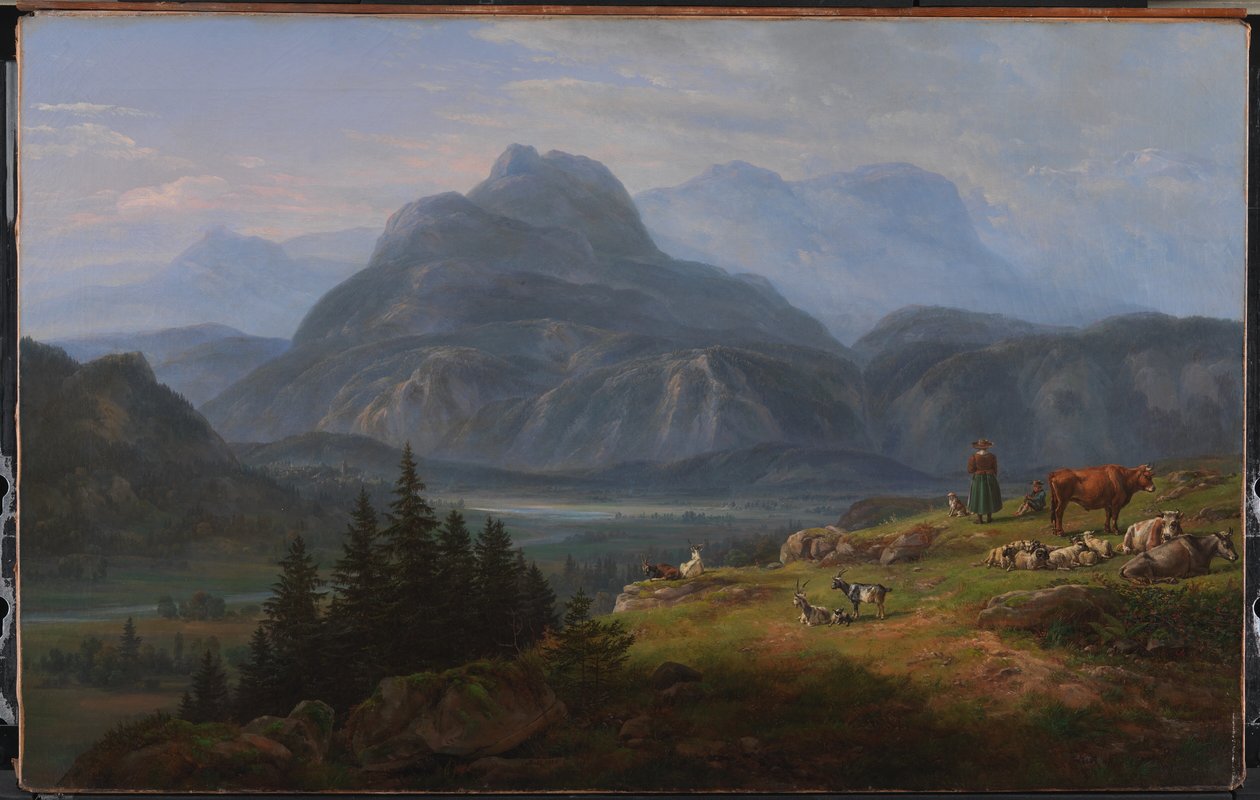 Dolina Etsch w pobliżu Roveredo autorstwa Johan Christian Dahl