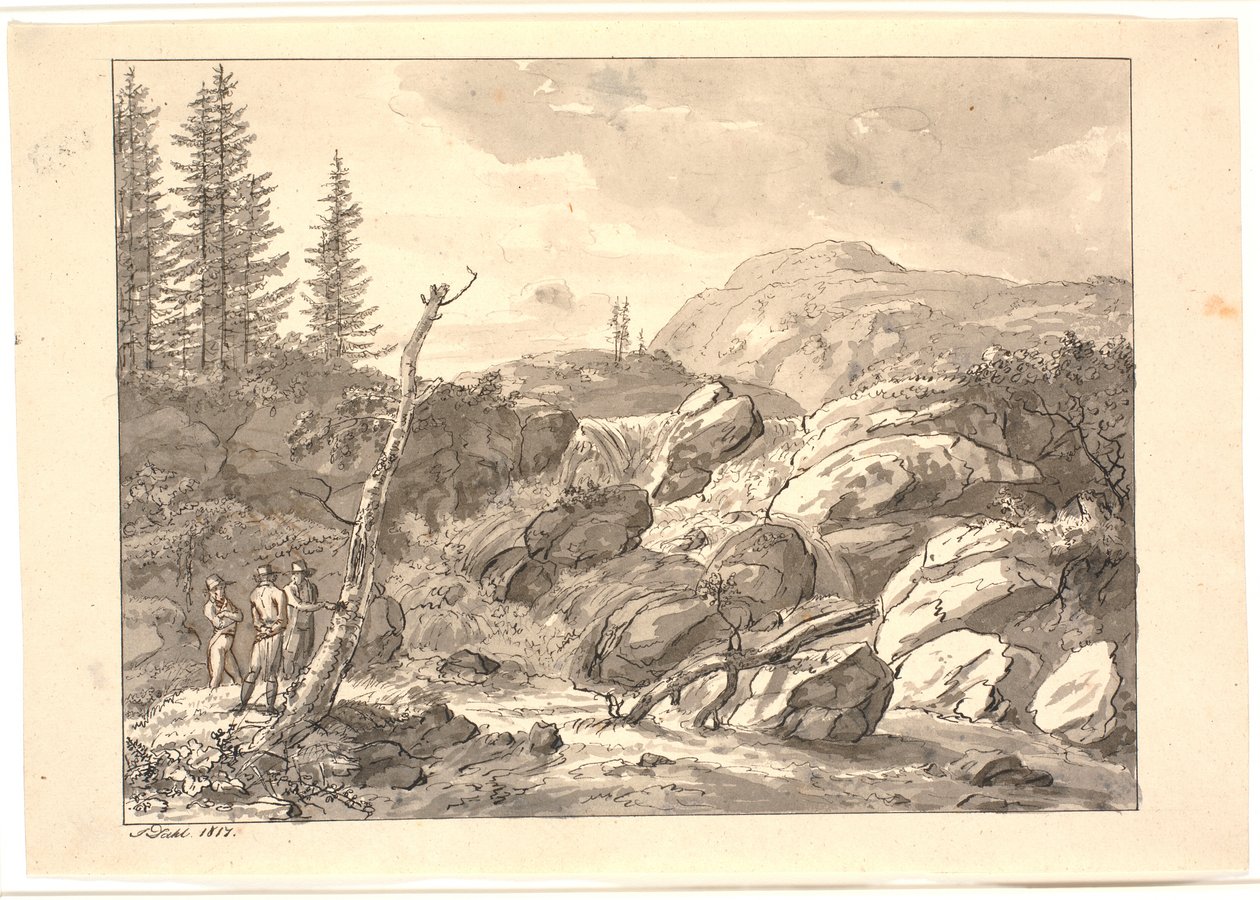 Wodospad autorstwa Johan Christian Dahl