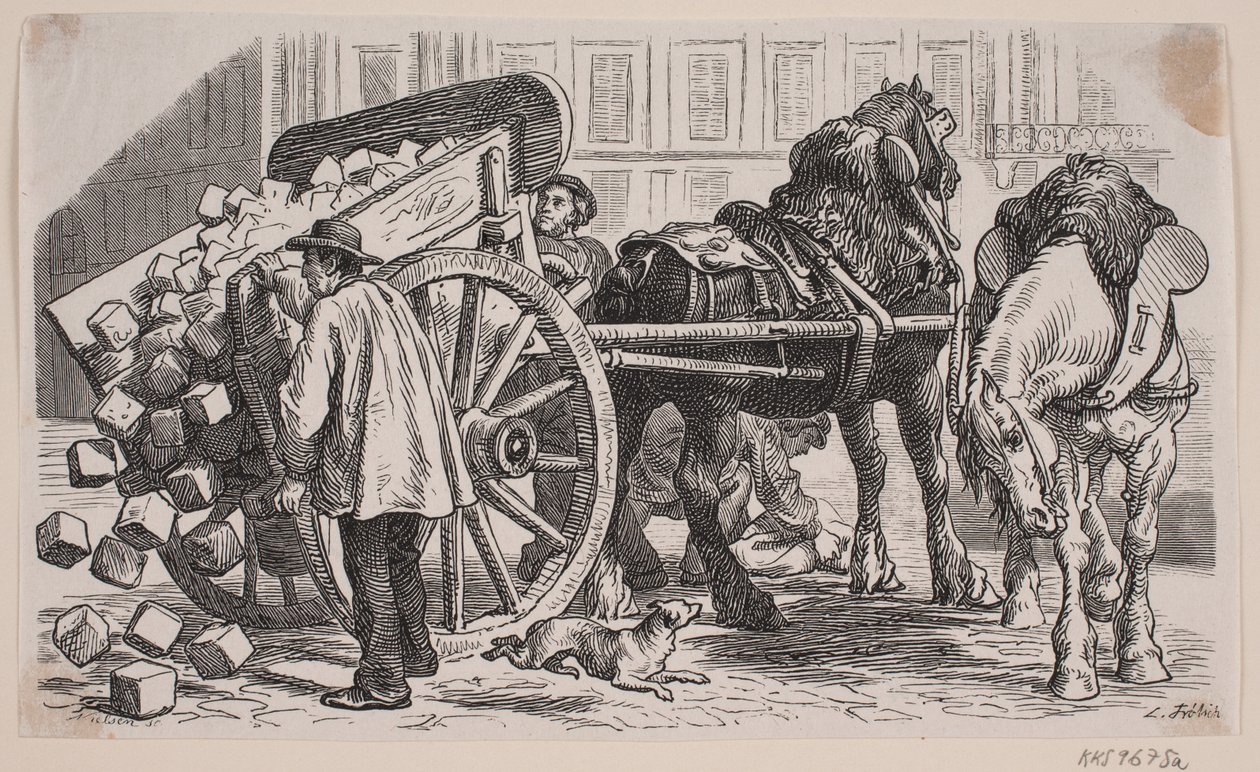 Wózek w Paryżu autorstwa J.C. Nielsen