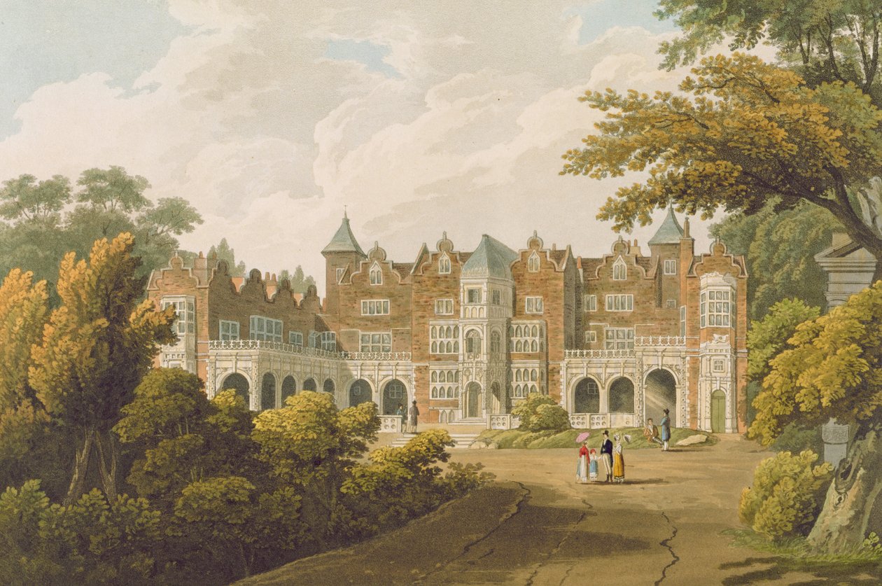 Holland House, siedziba Szanownego Lorda Hollanda, rytowana przez R. Havell und Son autorstwa J.C. Smith