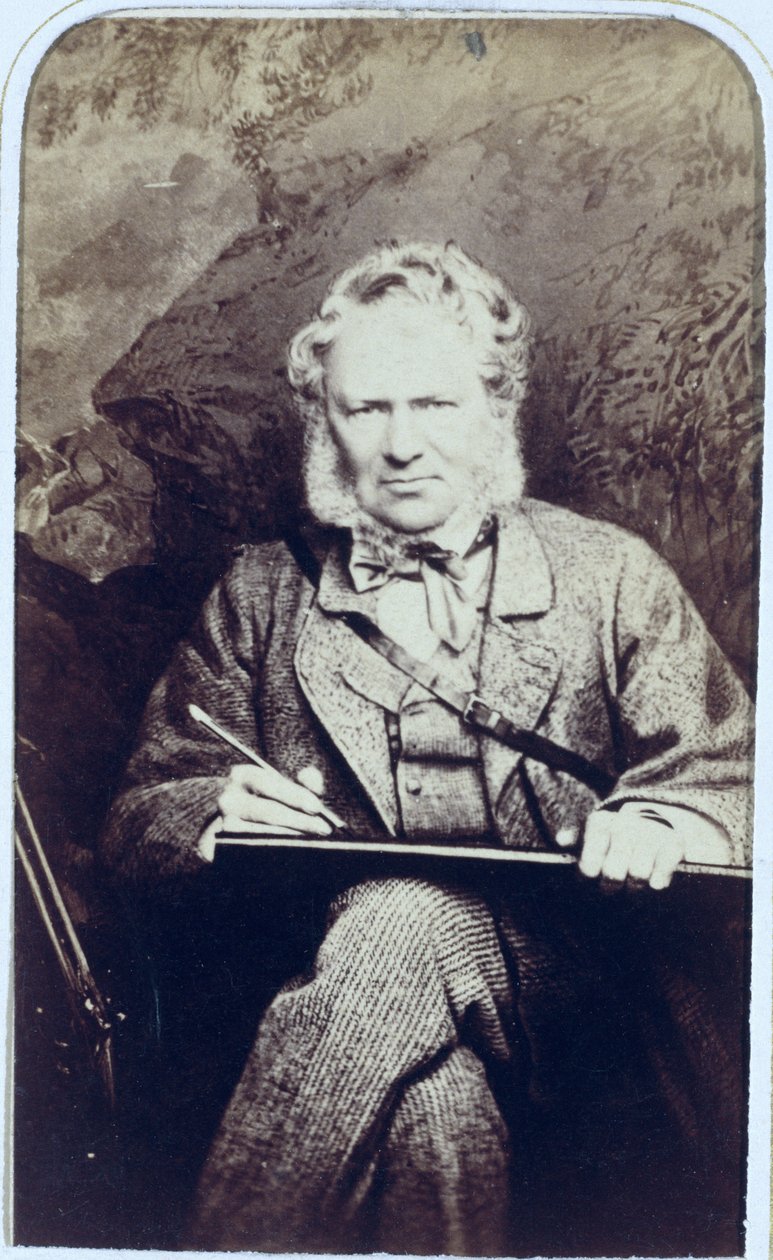 Portret Sir Edwina Landseera (1802-73) (odbitka albuminowa) autorstwa J.C. Watkins