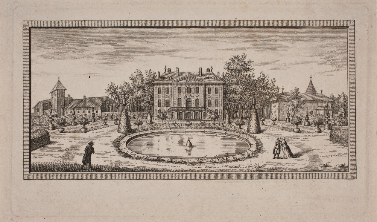 Rezydencja Bonneta w Genthod autorstwa J.F. Clemens
