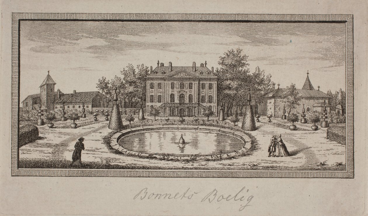 Rezydencja Bonneta w Genthod autorstwa J.F. Clemens