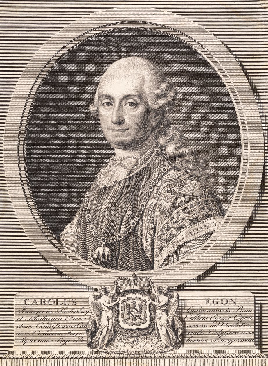 Carl Egon, książę Fürstenberg autorstwa J.F. Clemens