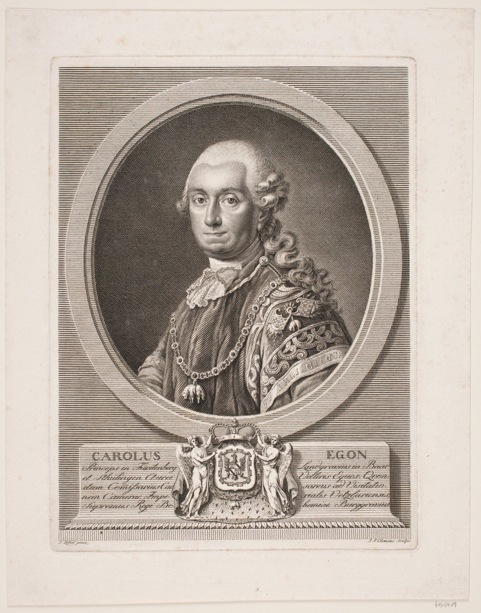 Carl Egon, książę Fürstenberg autorstwa J.F. Clemens