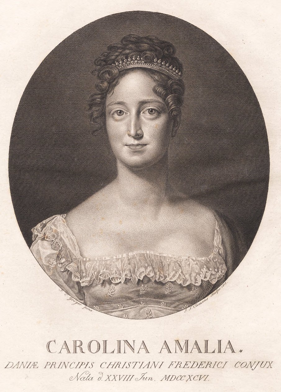 Karolina Amalie autorstwa J.F. Clemens
