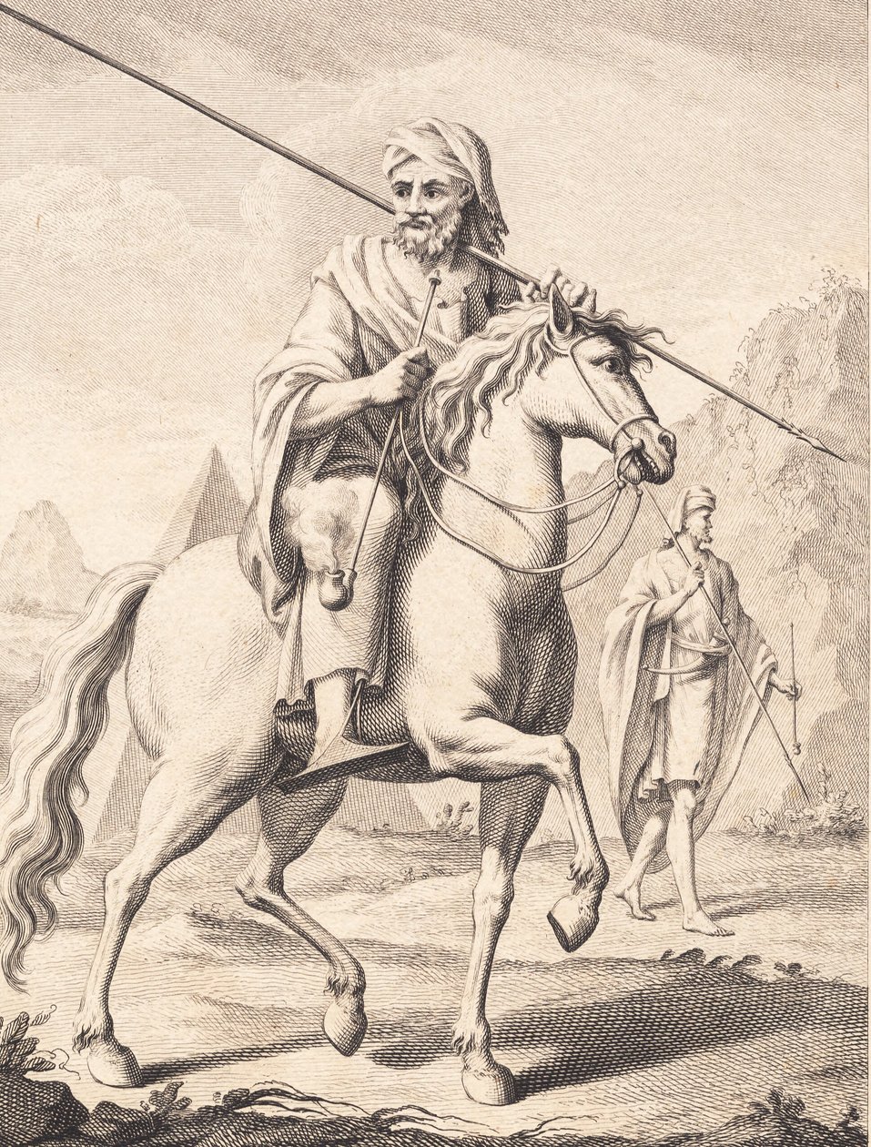 Arab na koniu autorstwa J.F. Clemens