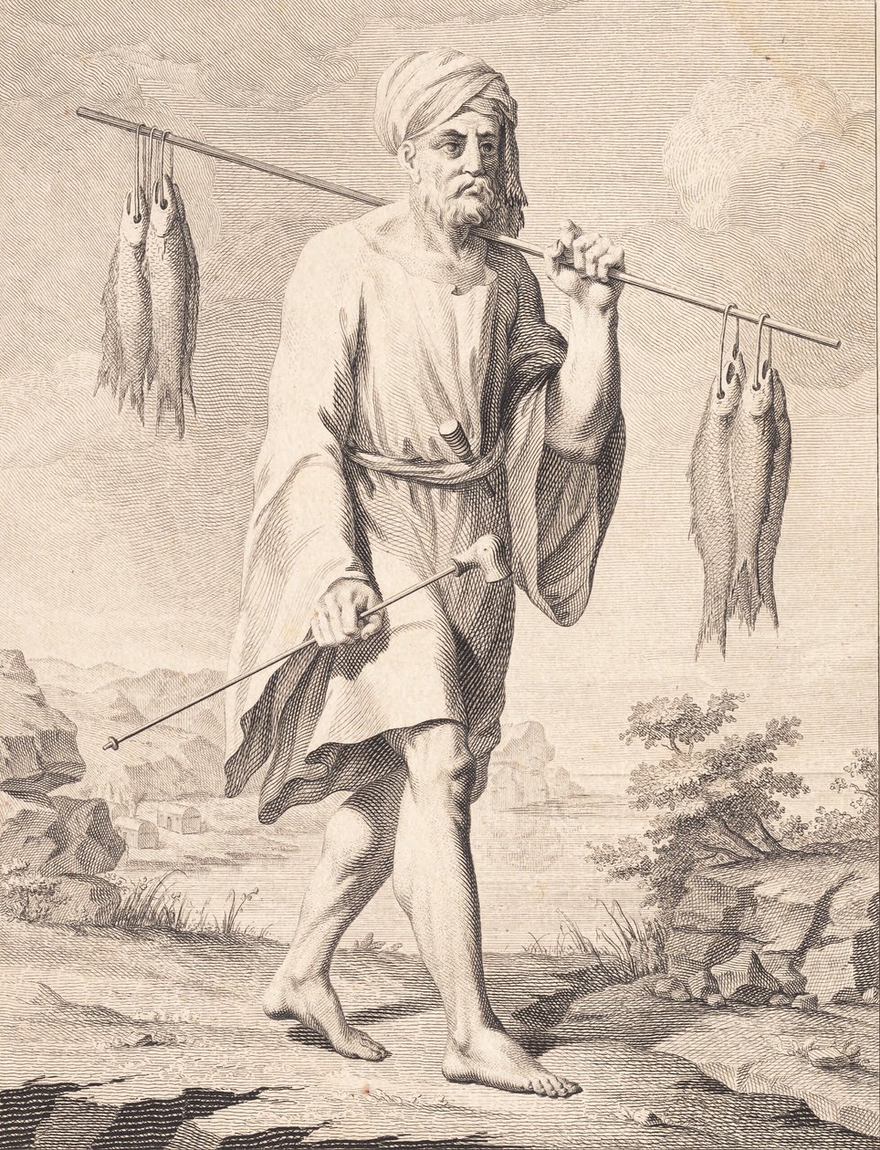 Arabski rybak autorstwa J.F. Clemens