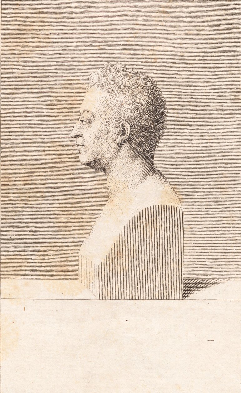 Popiersie mężczyzny autorstwa J.F. Clemens