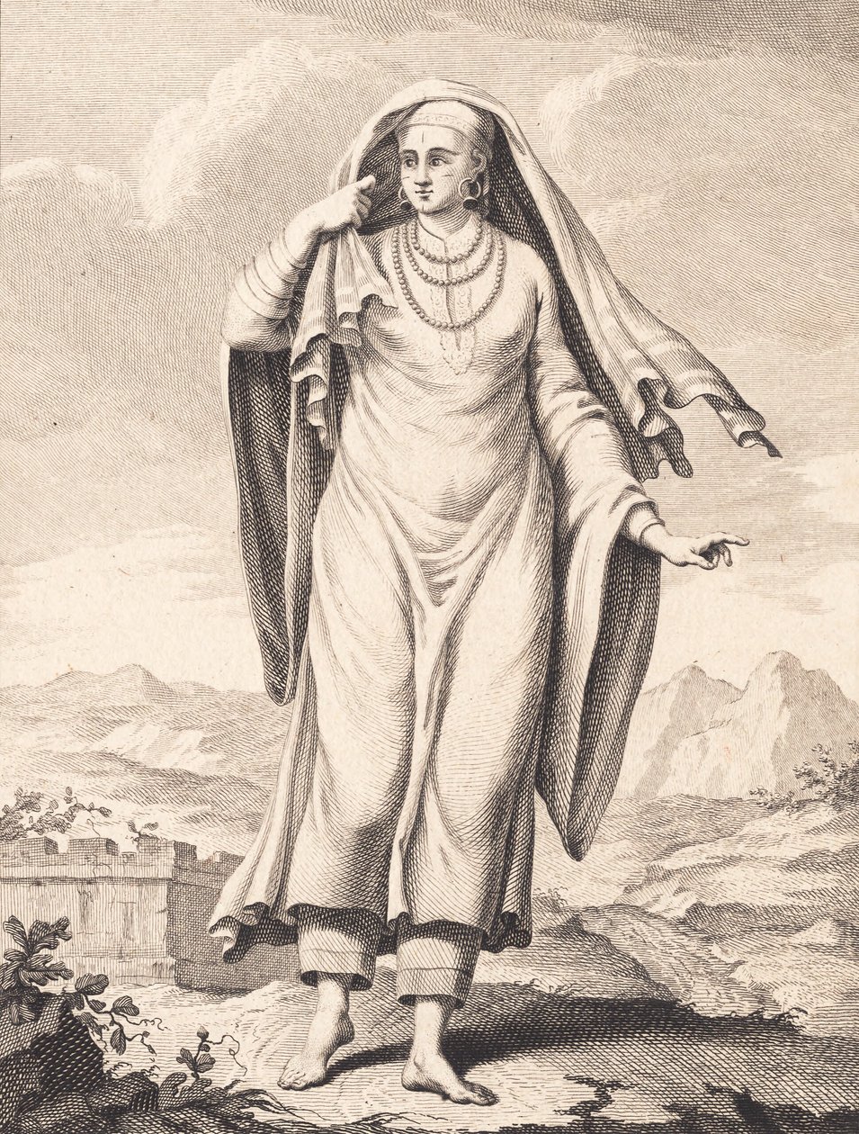 Stojąca Arabka autorstwa J.F. Clemens