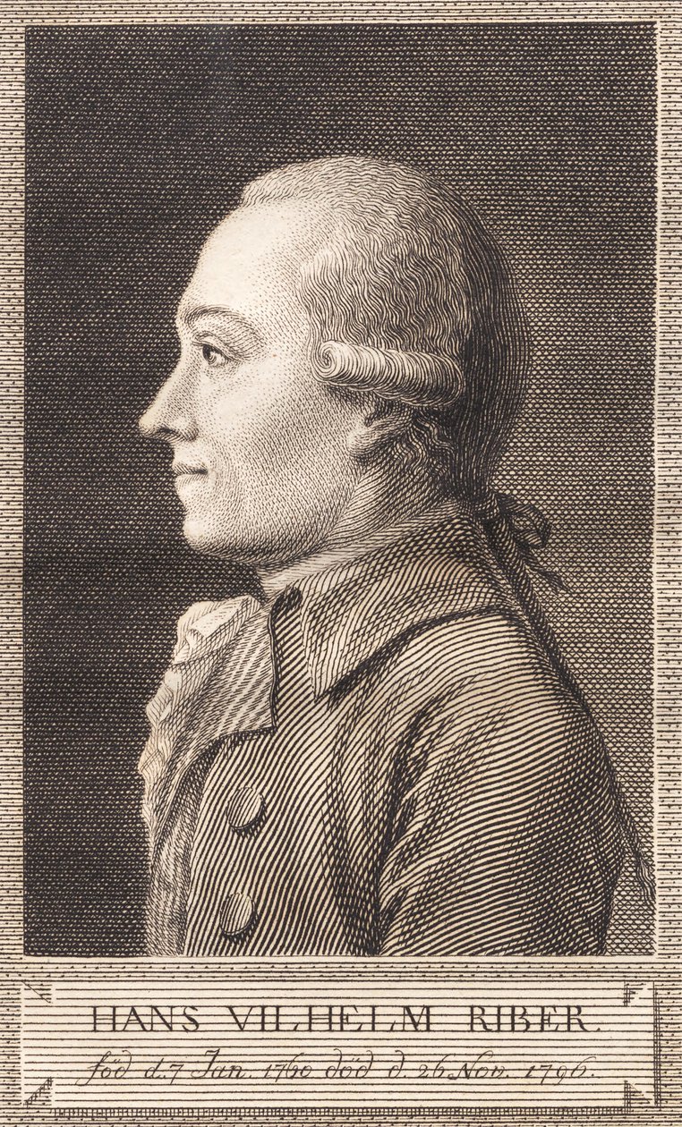 Hans Vilhelm Riber autorstwa J.F. Clemens