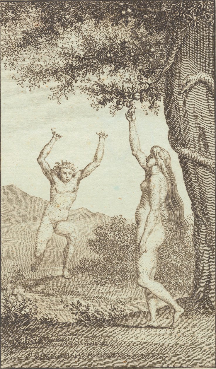 Ilustracja do "Adama i Ewy" Ewalda. III autorstwa J.F. Clemens