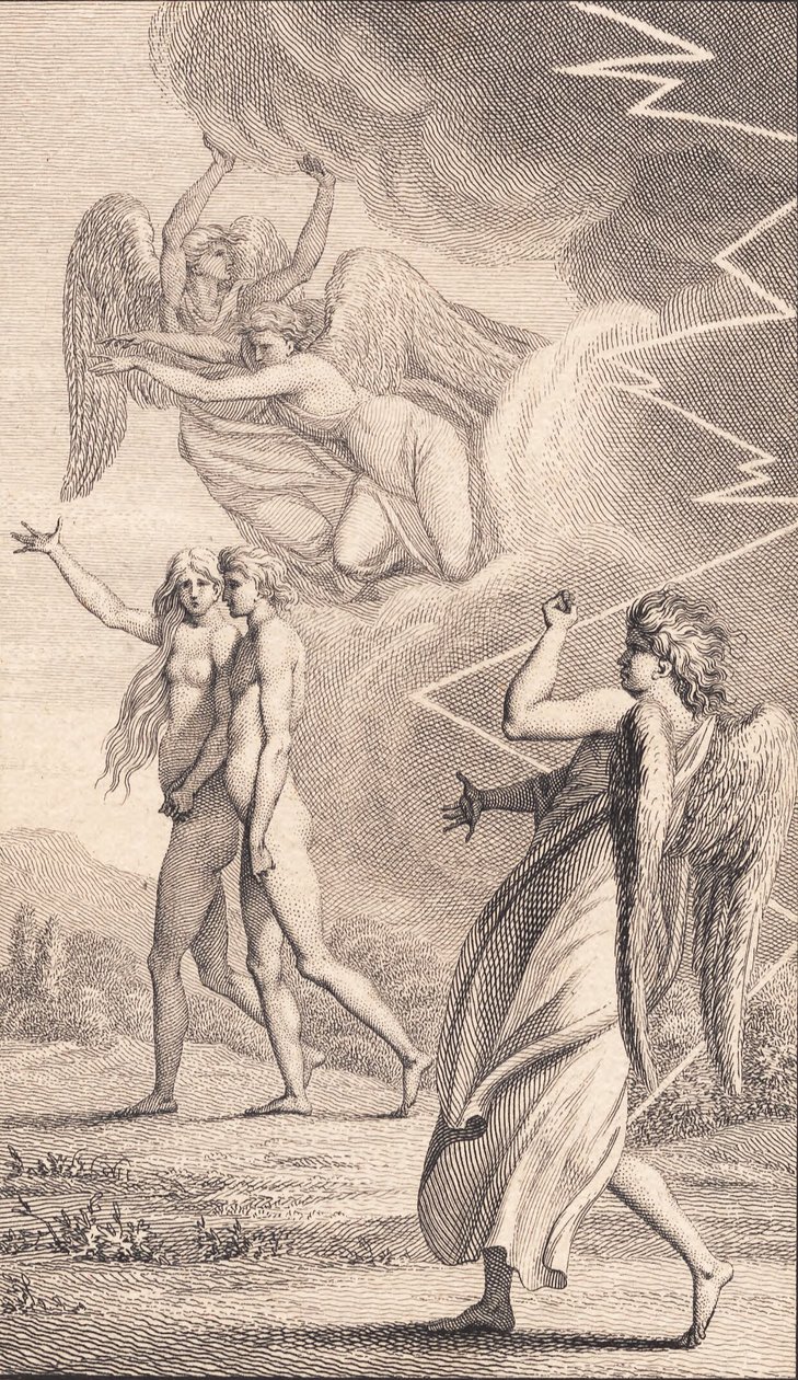 Ilustracja do "Adama i Ewy" Ewalda. V autorstwa J.F. Clemens