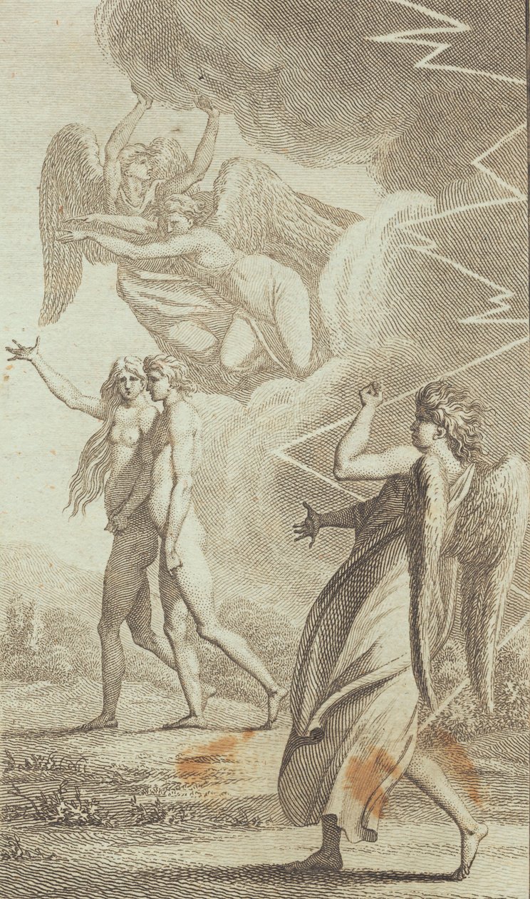 Ilustracja do "Adama i Ewy" Ewalda. V autorstwa J.F. Clemens