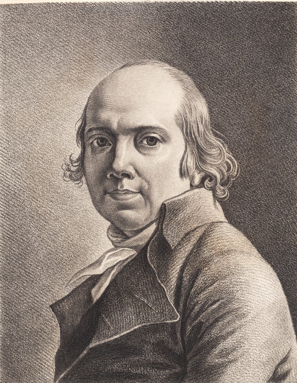 Jens Juels narysował autoportret autorstwa J.F. Clemens
