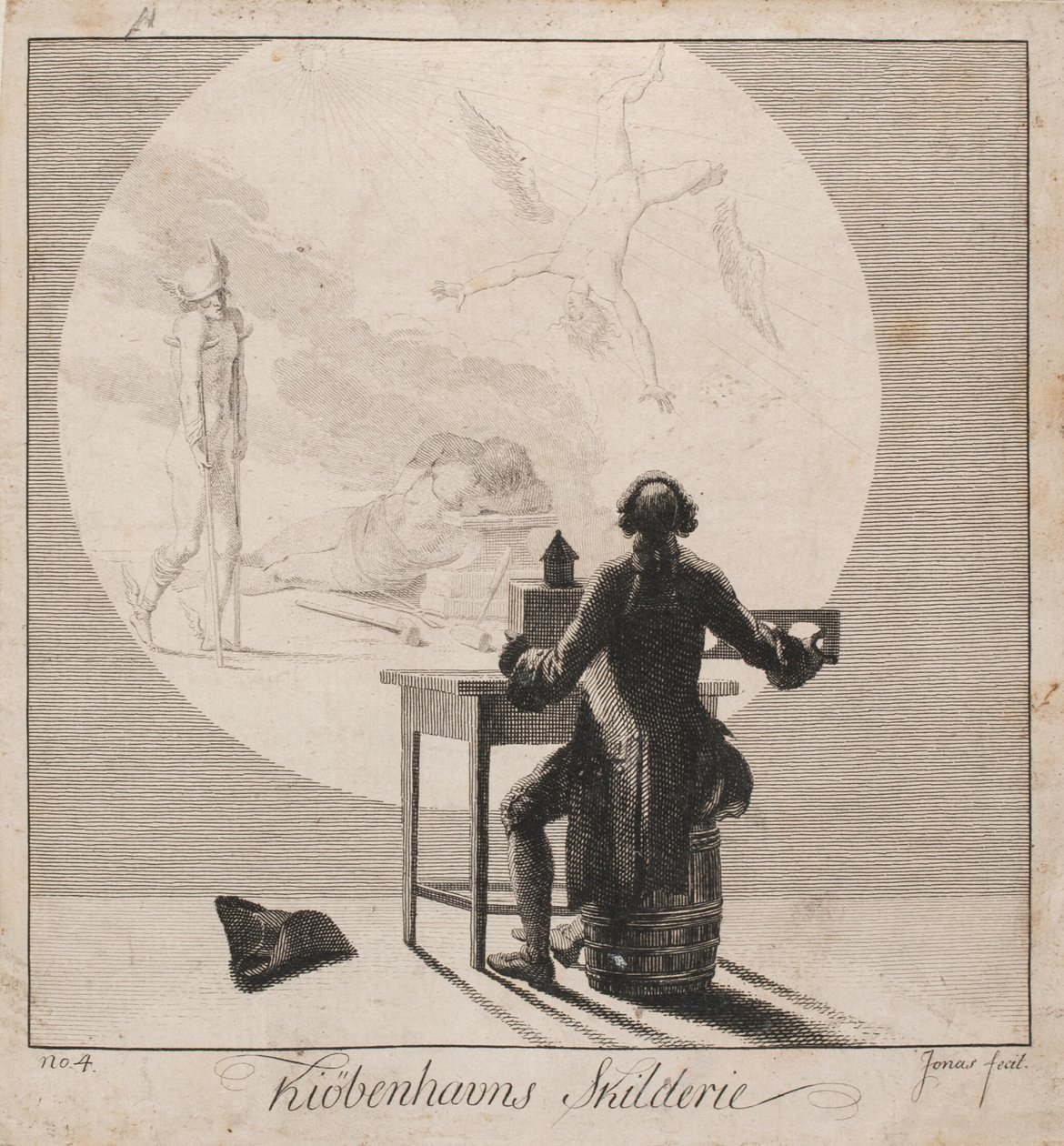 „Skilderie Kiøbenhavns”. Nie. 4 autorstwa J.F. Clemens