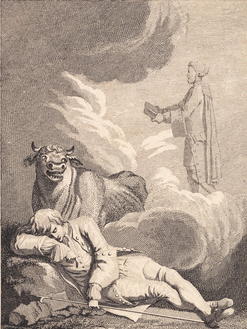 Niels Klim myśli, że słyszy urzędnika w Fane Kirke. W autorstwa J.F. Clemens