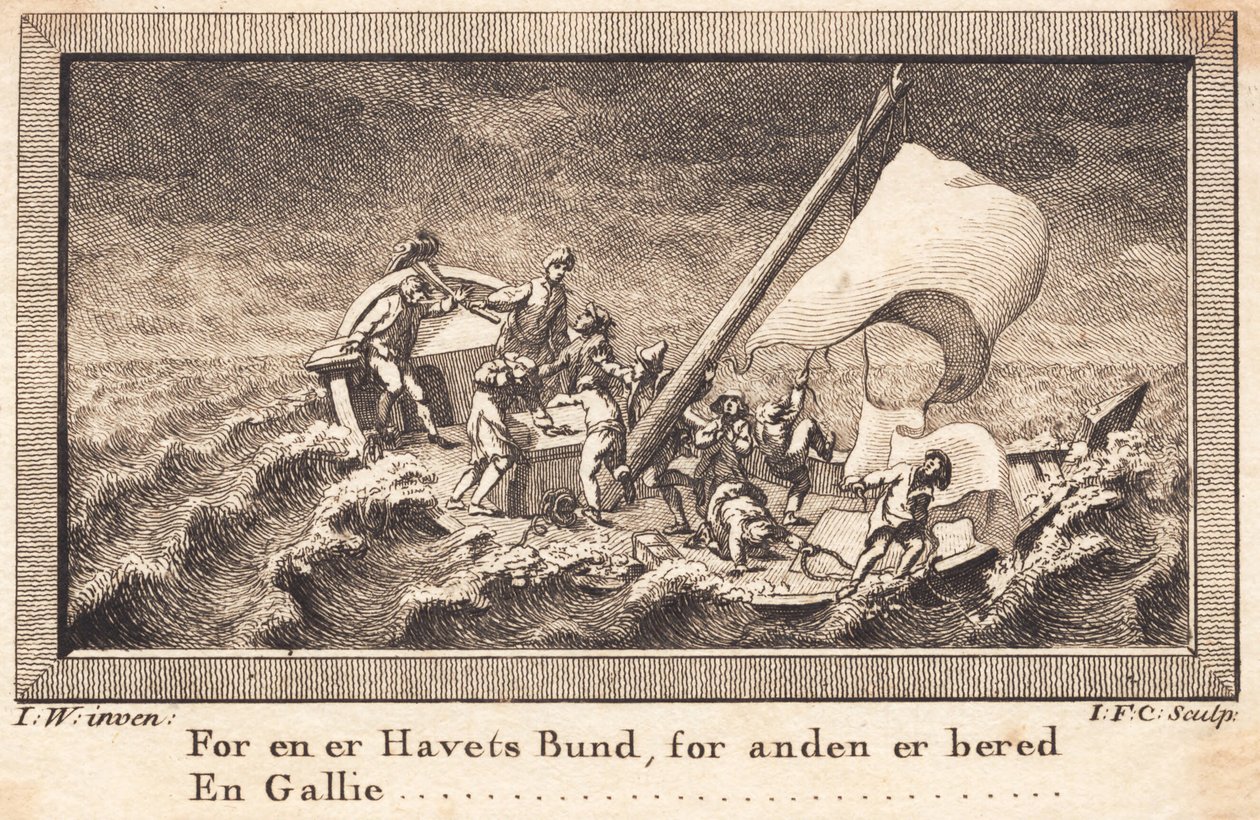 Polowanie Pedera Paara w chorobie morskiej autorstwa J.F. Clemens