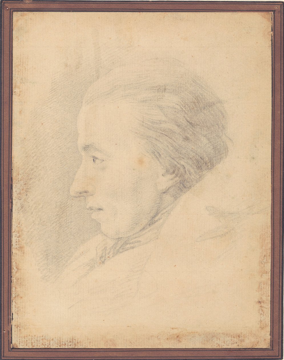 Portret poety Johannesa Ewalda (1743-81) autorstwa J.F. Clemens